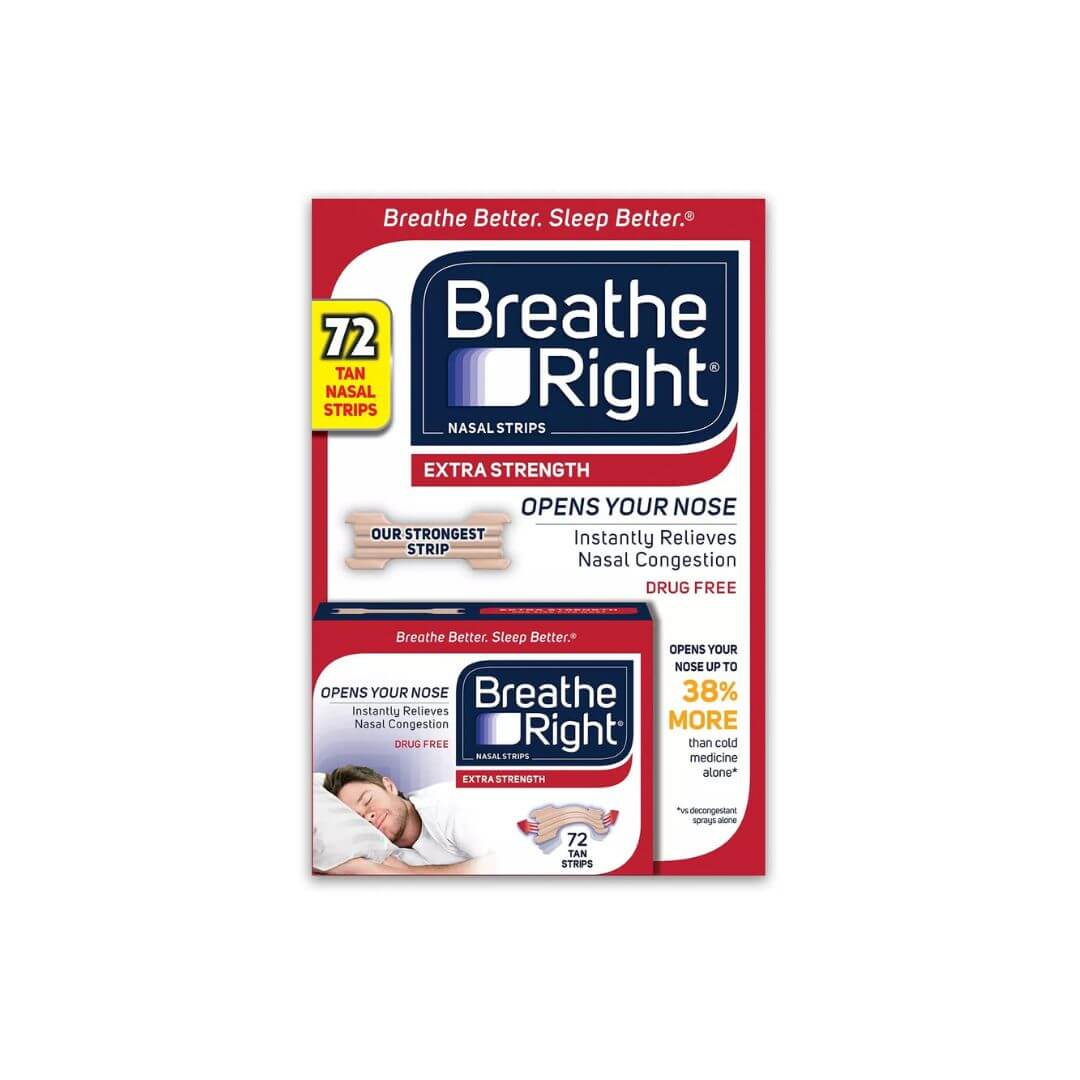 Breathe Right Extra Strength Nasal Strips, 72 Strips - Innovative ...