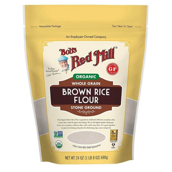 Bob's Red Mill Organic Whole Grain Brown Rice Flour 24 Ounce