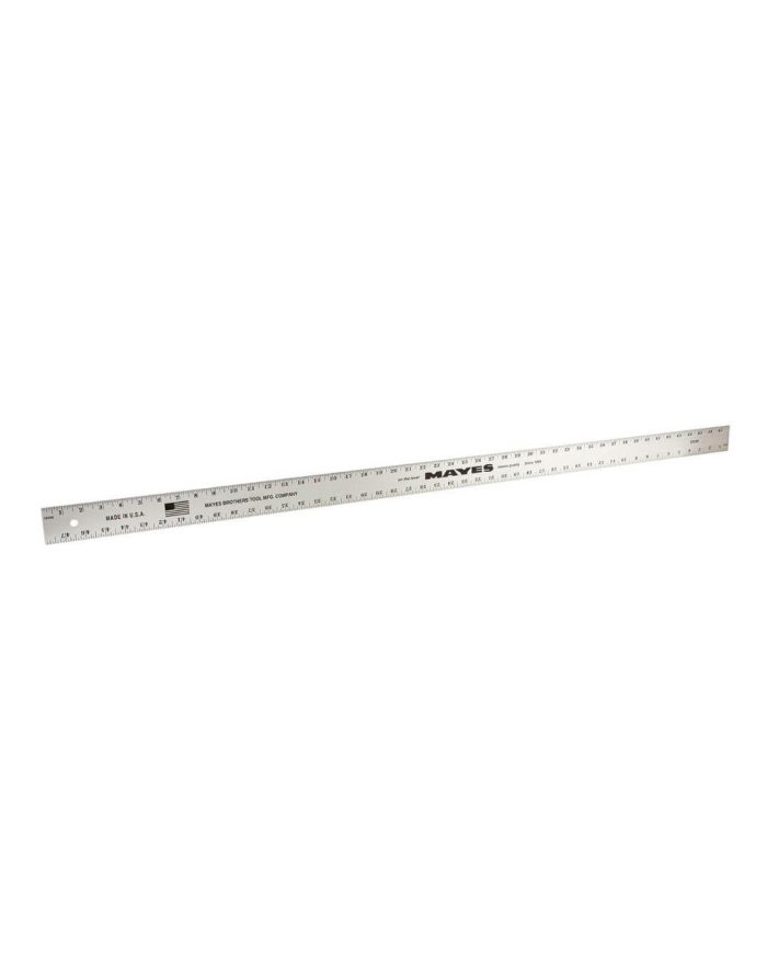 Steel Ruler 48 Inch Mayes 10209 48 Inch Straight Edge Aluminum Ruler, Heavy Duty 48 Inch ...